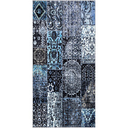 Käytävämatto Benina Shiraz Patch, 80x300cm, sininen
