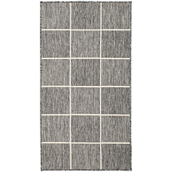 Käytävämatto Benina Madrid Square 80x240cm harmaa/valkoinen