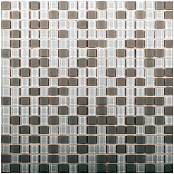 Mosaiikkilaatta itseliimautuva Euroshrink C06, 30x30cm, lasi ja kivi, valkoinen