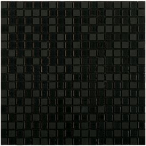 Mosaiikkilaatta itseliimautuva Euroshrink C07, 30x30cm, lasi ja kivi, musta