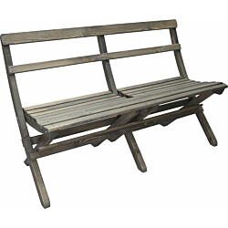 Taitettava puutarhasohva Baltic Garden Knohult 130cm harmaa