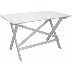 Puutarhapöytä Baltic Garden Knohult 125cm valkoinen