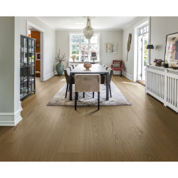 Kovetettu puulattia Bjelin Tammi Ekered 3.0 Terra Brown XXL, harjattu, mattalakattu