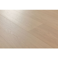 Kovetettu puulattia Bjelin Tammi Larvik 3.0 Powder White XL, harjattu, mattalakattu
