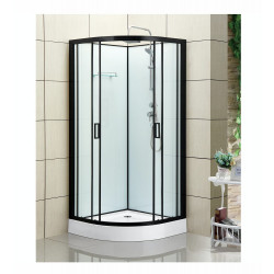 Suihkukaappi Bathlife Kyffe, 800x800mm, musta