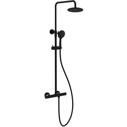 Sadesuihkusetti Bathlife Brusa, termostaattihanalla, suihkupää ⌀240mm, matta musta