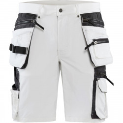 Riipputaskushortsit Blåkläder 1088 Stretch, valkoinen/tummanharmaa, koko C52