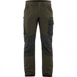 Housut Blåkläder 1422 Stretch, oliivinvihreä/musta, koko D96