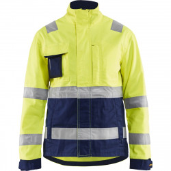 Naisten huomiotakki Blåkläder 4903 Highvis, huomiokeltainen/sininen, koko XXXL