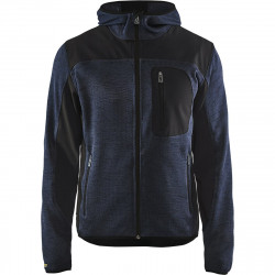 Neulottu softshell-takki Blåkläder 4930, tummansininen/musta, koko XL