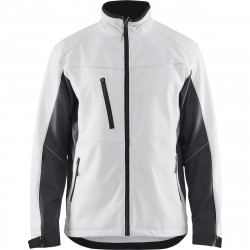 Softshell-takki Blåkläder 4950, valkoinen/tummanharmaa, koko L