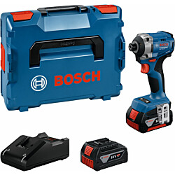 Akkuiskuväännin Bosch Professional GDR 18V-215, 18V, 2x4.0Ah akuilla + L-Boxx