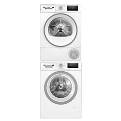 Pesukone ja kuivausrumpu Bosch WAN2821SSN-WTH85V0SSN Serie 4, 8/8kg, valkoinen