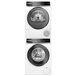 Pesukone ja kuivausrumpu Bosch WGB254A0SN-WQB245ALSN Serie 8, 10/9kg, valkoinen