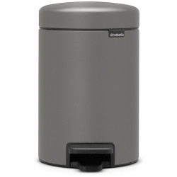 Poljinroska-astia Brabantia NewIcon 3 L, Mineral Concrete Grey