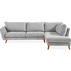 Kulmasohva Trend Lyx 4 ist oikea vaaleanharmaa/tammi