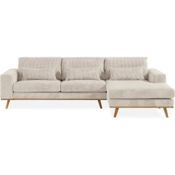 Divaanisohva Copenhagen 4 ist vakosametti oikea beige