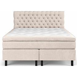 Sänkypaketti Drömvik Celine Medium Memory 160x200cm sametti beige/musta
