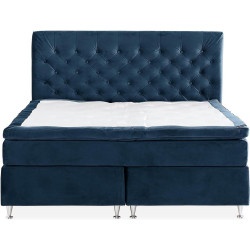 Sänkypaketti Kinnabädden Continental Velour 180x200cm sininen