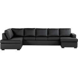 U-sohva Scandinavian Choice Crazy XL 6 ist keinonahka antrasiitti vasen