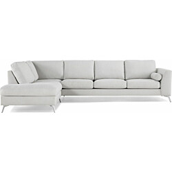 Kulmasohva Scandinavian Choice Ocean Lyx 4 ist vasen vaaleanharmaa/kromi