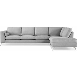 Kulmasohva Scandinavian Choice Ocean Lyx 4 ist oikea harmaa/kromi