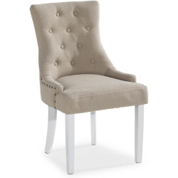Ruokatuoli Bloomington Viktoria beige/valkoinen