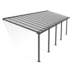Terassikatos Palram-Canopia Olympia, 3x10m, harmaa