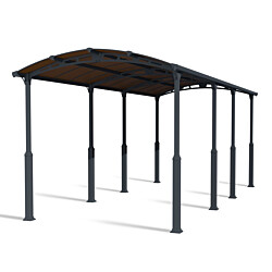 Autokatos Palram-Canopia Alpine, 31m², 3.6x8.5m, harmaa