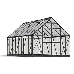 Kasvihuone Palram-Canopia Balance, 11.9m², 8x16ft, harmaa