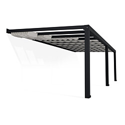 Terassikatoksen kattoverho Palram-Canopia Stockholm, 3.4x8.1m, valkoinen