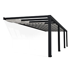 Terassikatoksen kattoverho Palram-Canopia Stockholm, 3.4x9.5m, valkoinen