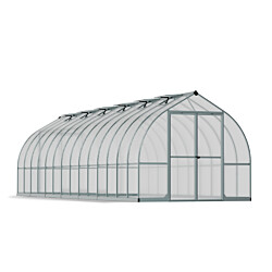 Kasvihuone Palram-Canopia Bella, 19.7 m², polykarbonaatti, hopea