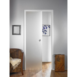 Lasiliukuovi seinän sisään Stella Pocket Door M8, hidastimella, 825x2040mm