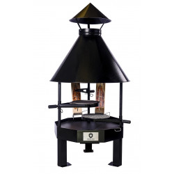 Pihagrilli Carelia Grill® 9K-100, matala, musta