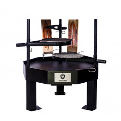 Pihagrilli Carelia Grill® 9K-100, matala, ilman huuvaa, musta