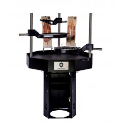 Pihagrilli Carelia Grill® 9K-100 Premium, korkea, ilman huuvaa, musta