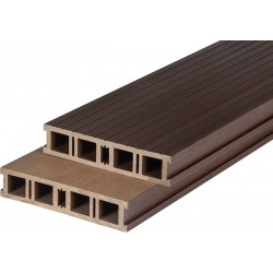 Terassilauta Lunawood, 42x200x4000mm, lämpöpuukomposiitti TWPC, mokkaruskea