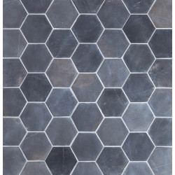 Luonnonkivilaatta Qualitystone Hexagon Gray, 100 x 100 mm