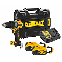 Akkuiskuporakone DeWalt XR DCD805P2LRT-QW, 90Nm, 18V, 2x5.0Ah akuilla + TSTAK