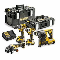 Akkutyökalusarja DeWalt XR DCK422P3-QW, 4 työkalua, 18V, 3x5.0Ah akuilla + ToughSystem