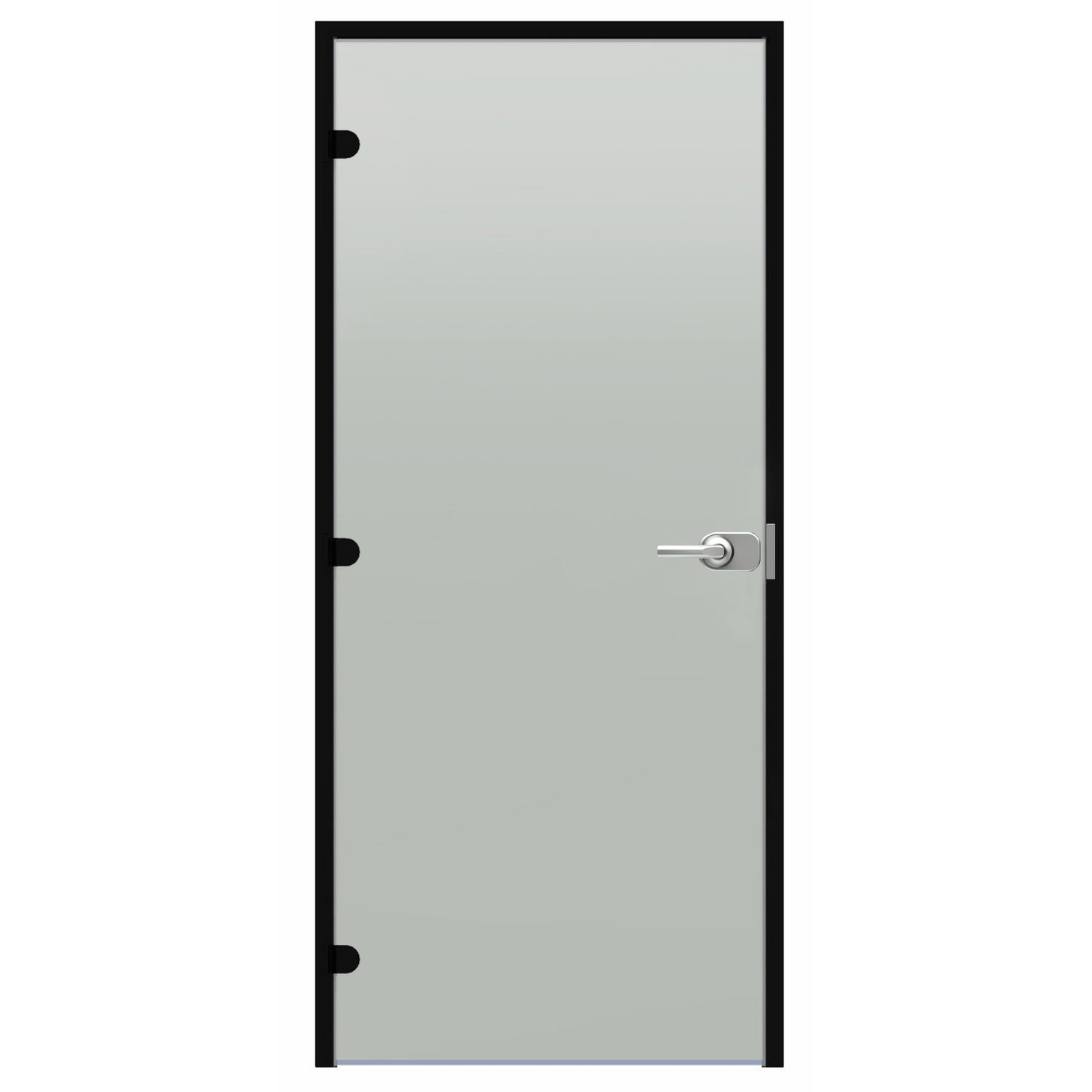 Lukittuva lasiovi Harvia, 9x21, alumiinikarmi, satiini