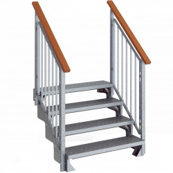 Ulkoportaat Dolle Gardentop, kahdella kaiteella, 1080-1320 mm