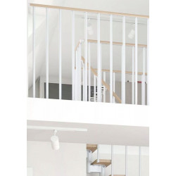 Reunakaide Dolle Classic, laajennuspaketti, valkoöljytty tammi, helmenharmaa