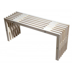 Penkki EcoFurn D, 100cm, mänty, valkoinen