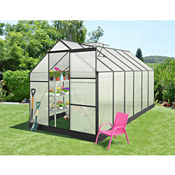 Kasvihuone Mag-Pro Garden 7.1m² sokkelilla musta