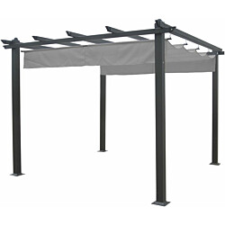 Pergola Eden Wood, 3x4m, harmaa/musta