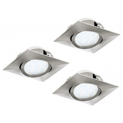 LED-alasvalosarja Eglo 3x6W, 84x84mm, teräs 95846