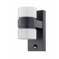LED-tunnistinvalaisin Eglo Atollari, 2x6W, 100x230x155mm, IP44, antrasiitti/valkoinen