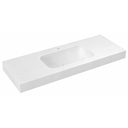 Pesuallas Interia Emico Double Central, 140x50 cm, kaksoisallas, mattavalkoinen